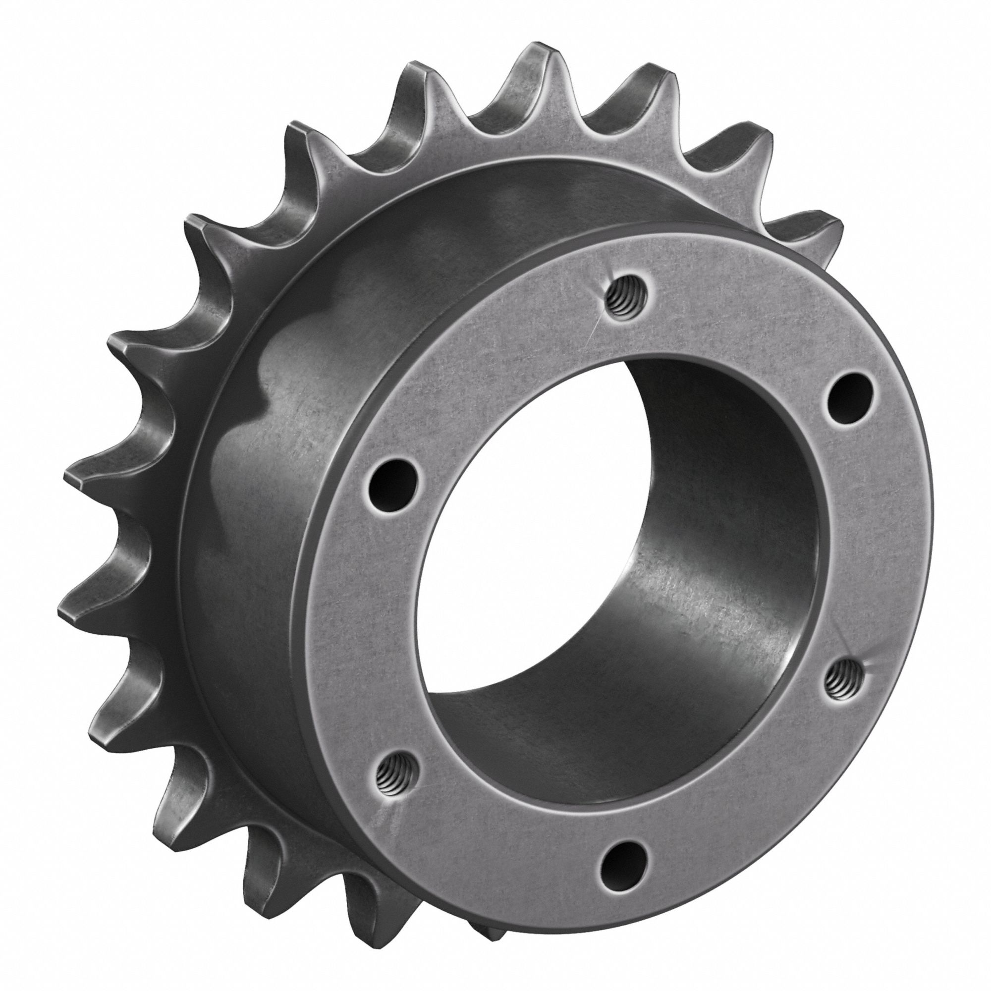 Sprocket: For 50 Chain, 21 Teeth, 4.194 in Pitch Dia, 4.52 in Outside Dia, Steel