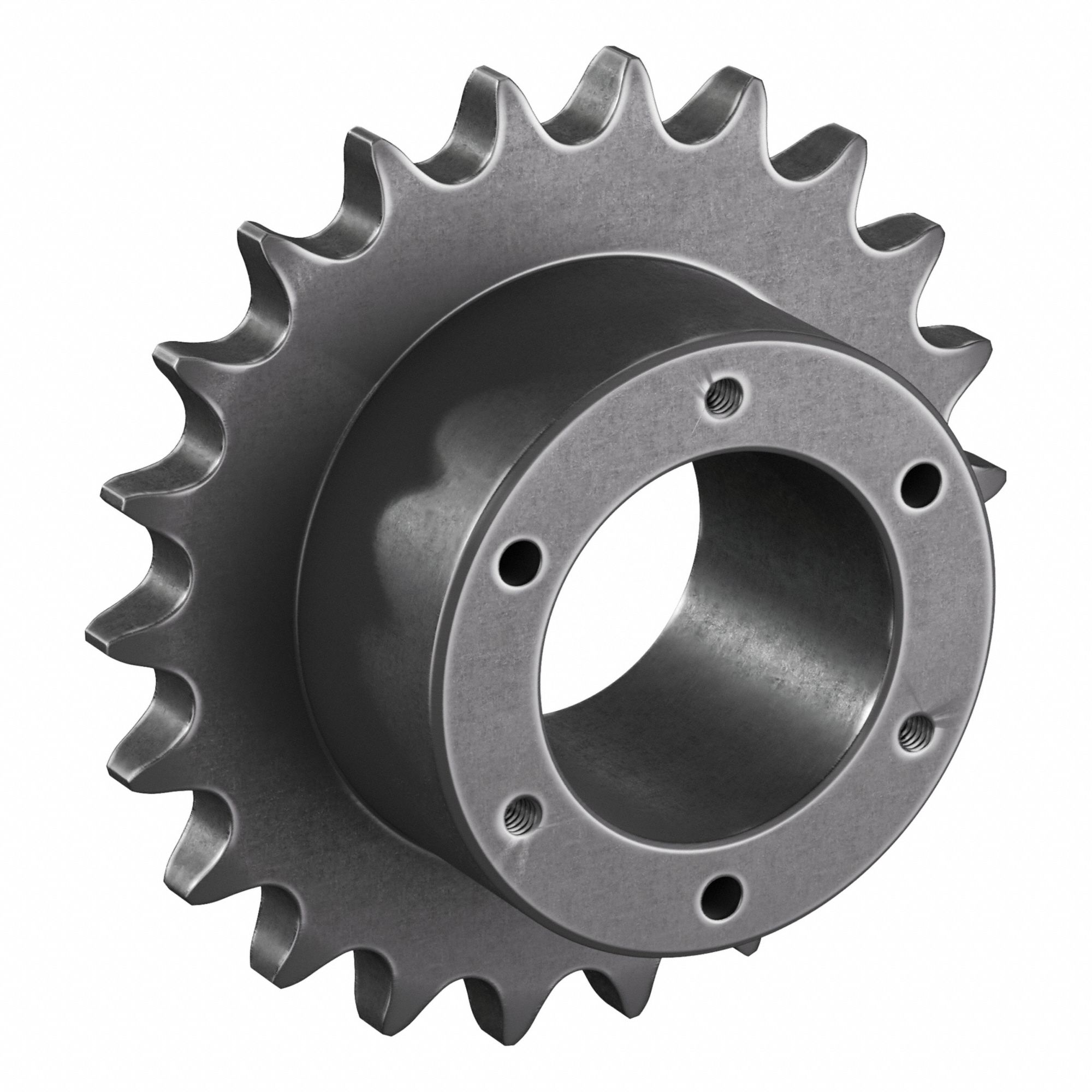 Sprocket: For 60 Chain, 22 Teeth, 5.27 in Pitch Dia, 5.67 in Outside Dia, Steel