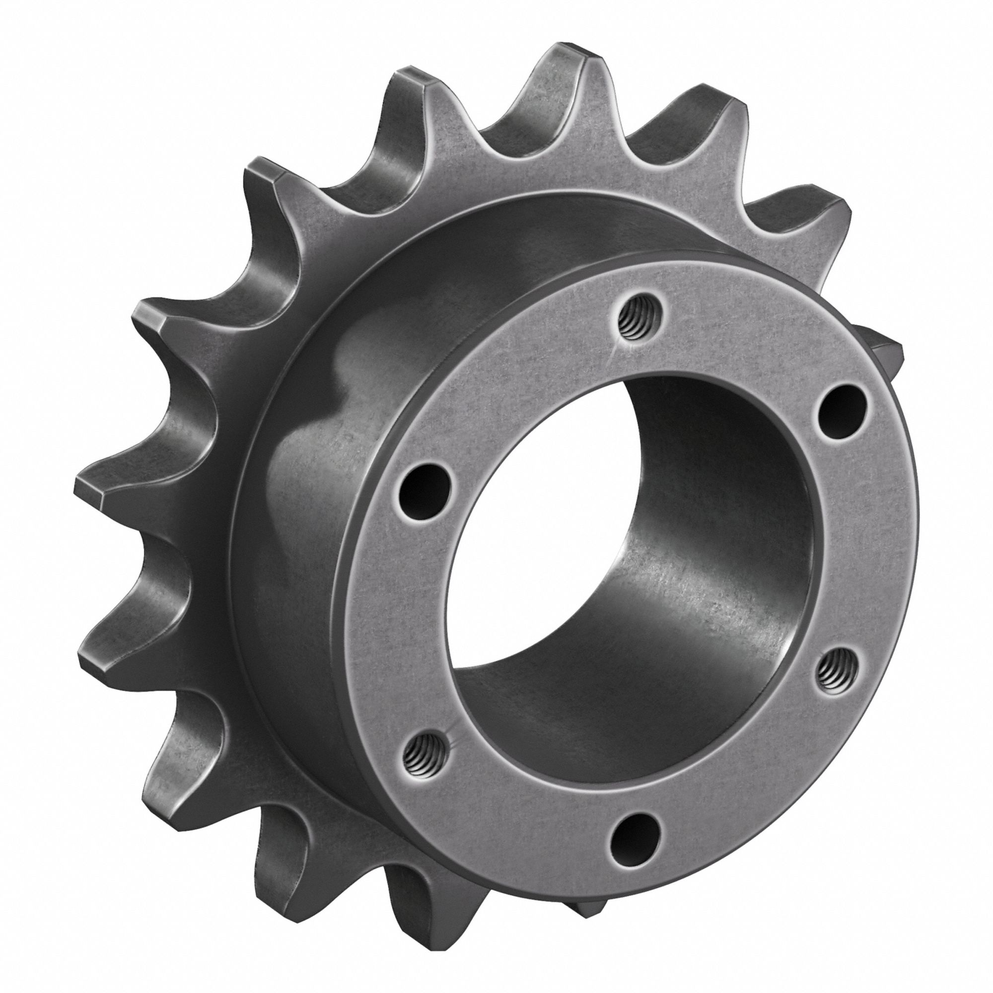 Sprocket: For 60 Chain, 16 Teeth, 3.844 in Pitch Dia, 4.22 in Outside Dia, Steel