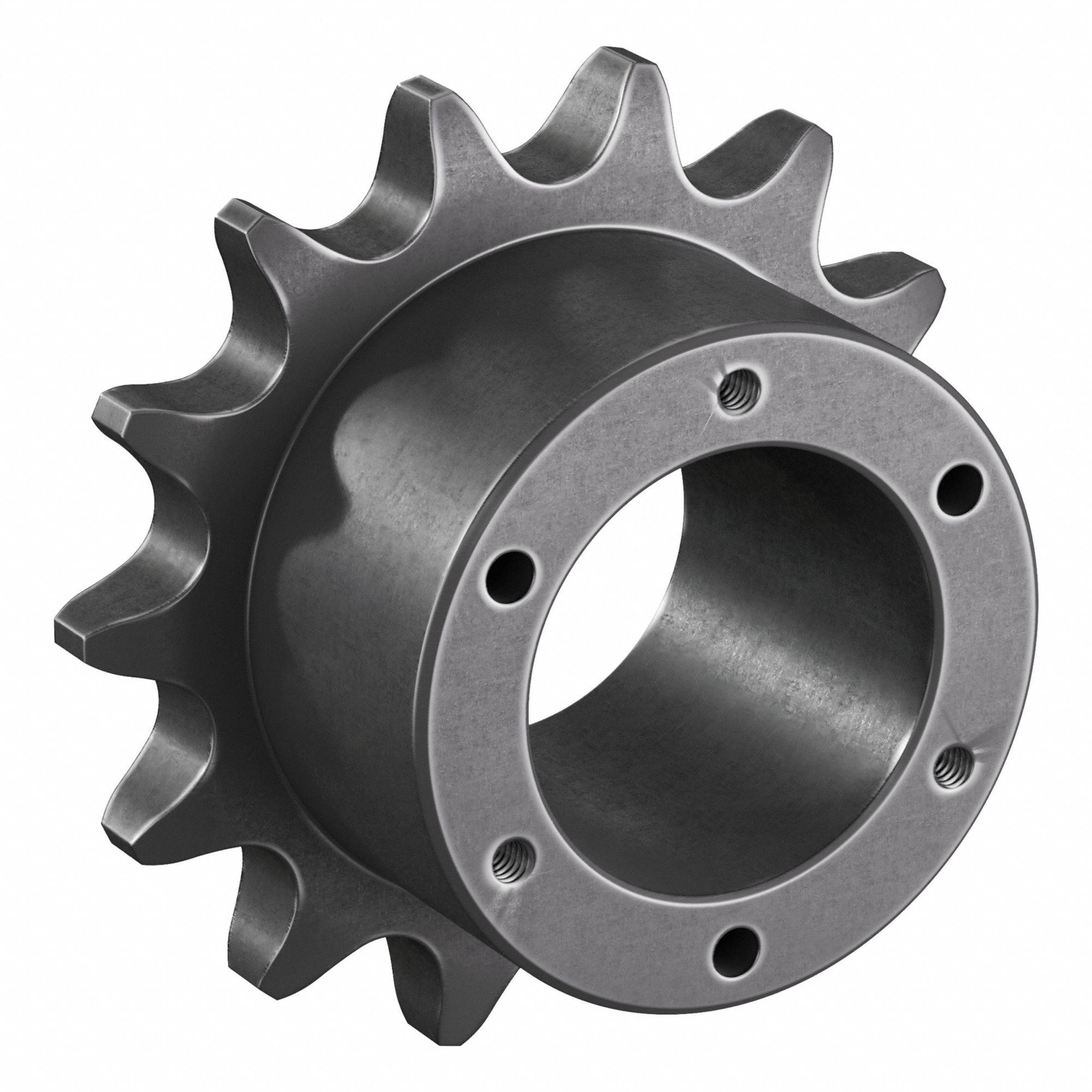 Sprocket: For 80 Chain, 14 Teeth, 4.494 in Pitch Dia, 4.98 in Outside Dia, Steel