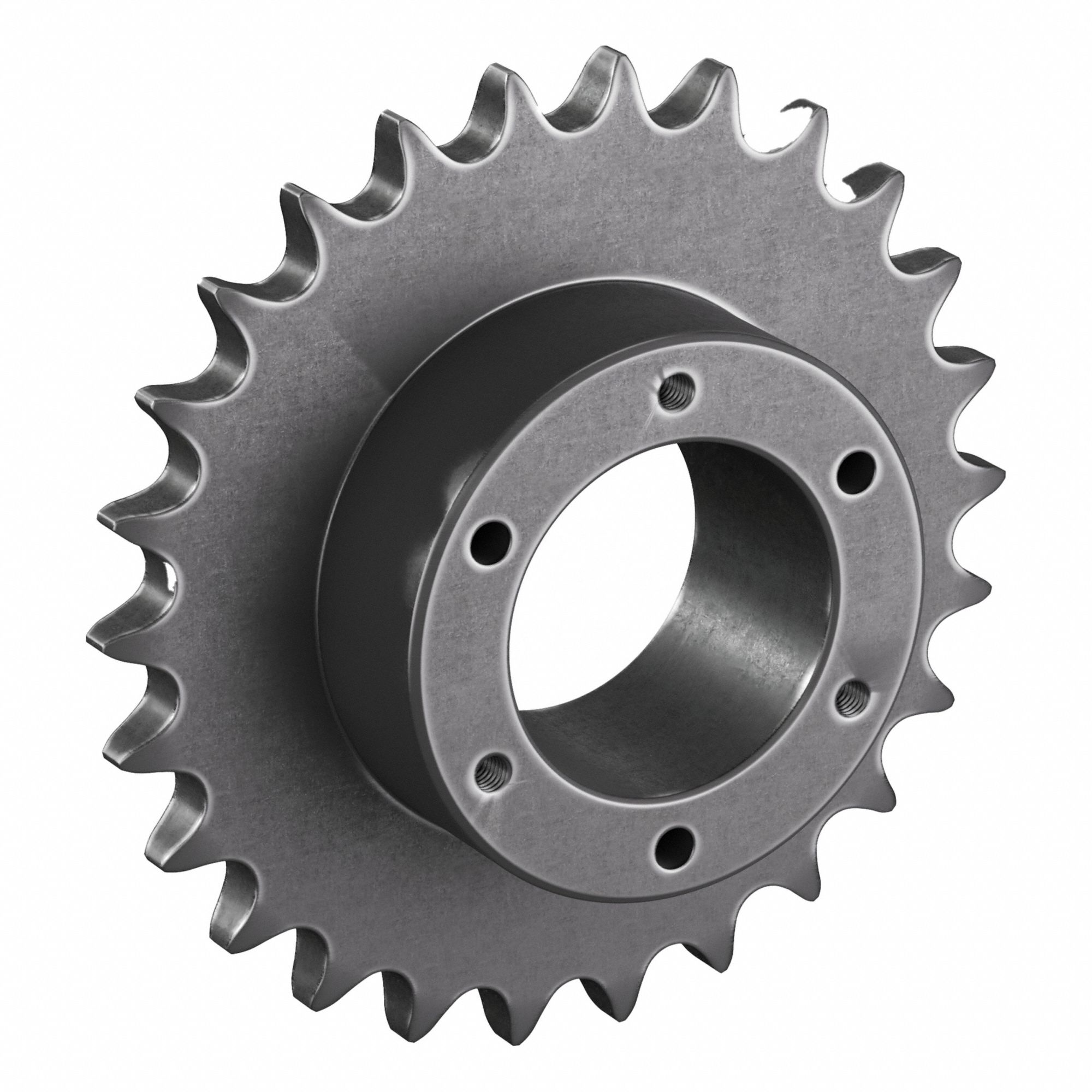 Sprocket: For 80 Chain, 26 Teeth, 8.286 in Pitch Dia, 8.84 in Outside Dia, Steel