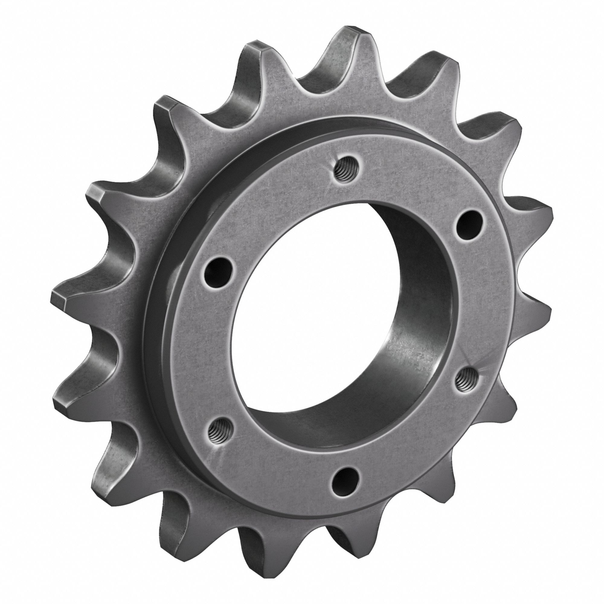 Sprocket: For 100 Chain, 16 Teeth, 6.407 in Pitch Dia, 7.03 in Outside Dia, Steel