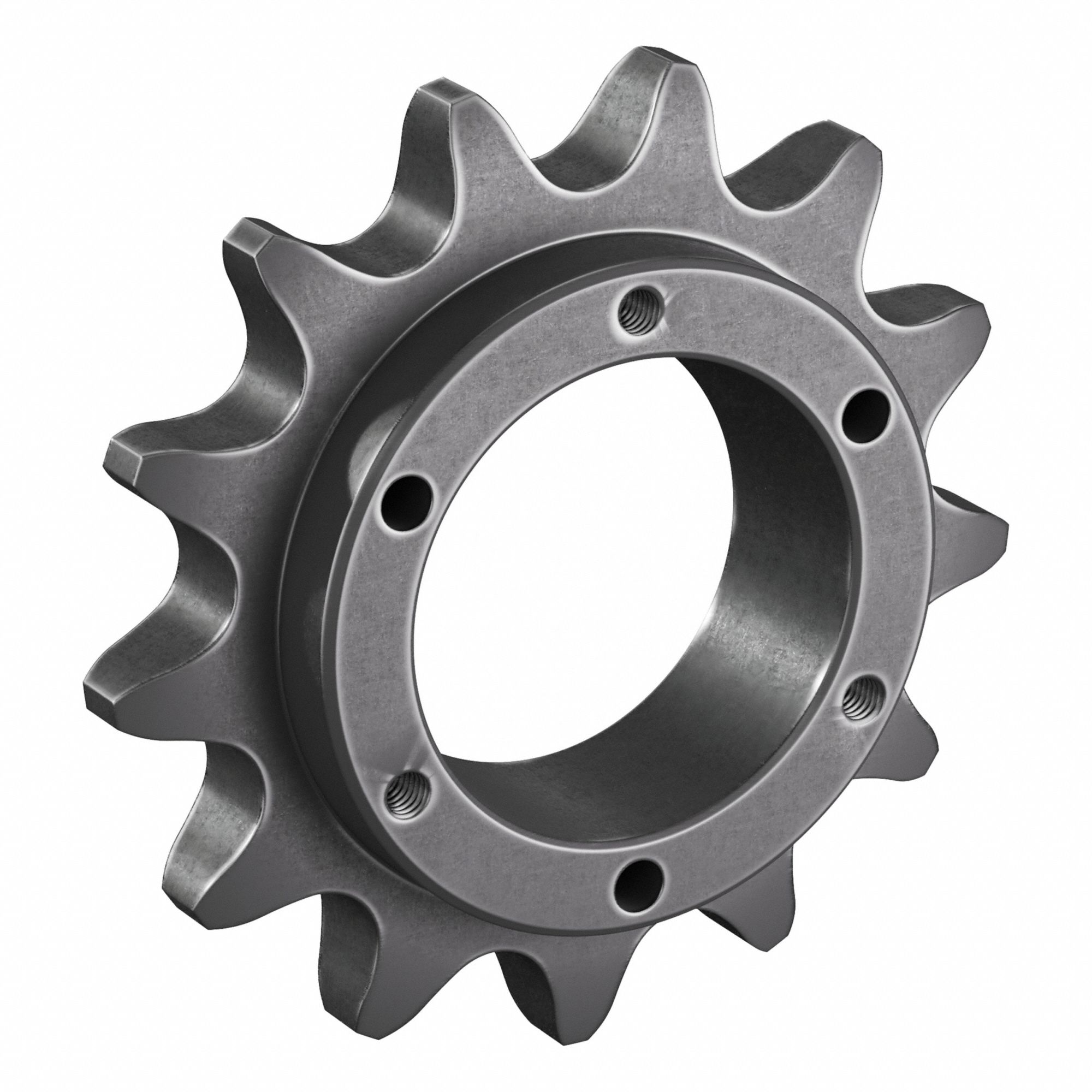 Sprocket: For 100 Chain, 13 Teeth, 5.223 in Pitch Dia, 5.82 in Outside Dia, Steel