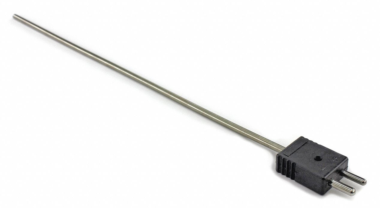 DAYTON Thermocouple Probe, Type J, Ungrounded, For Application Air, Gas