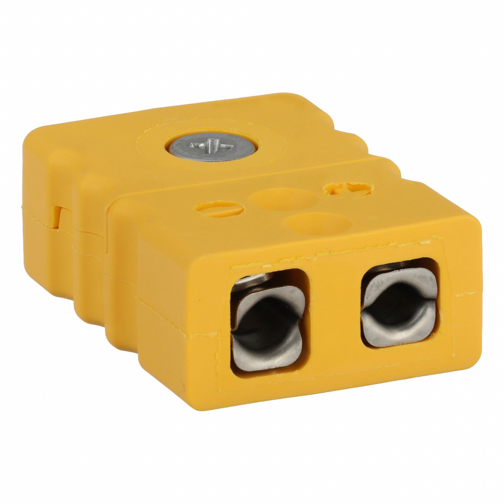 THERMOCOUPLE JACK, PLUG, YELLOW, FOR TYPE K THERMOCOUPLE TYPE, 2 PIN