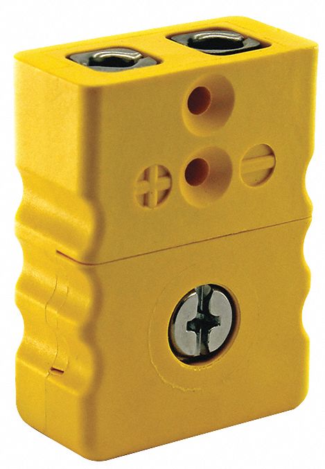 THERMOCOUPLE JACK,K,STANDARD,YELLOW,2PIN