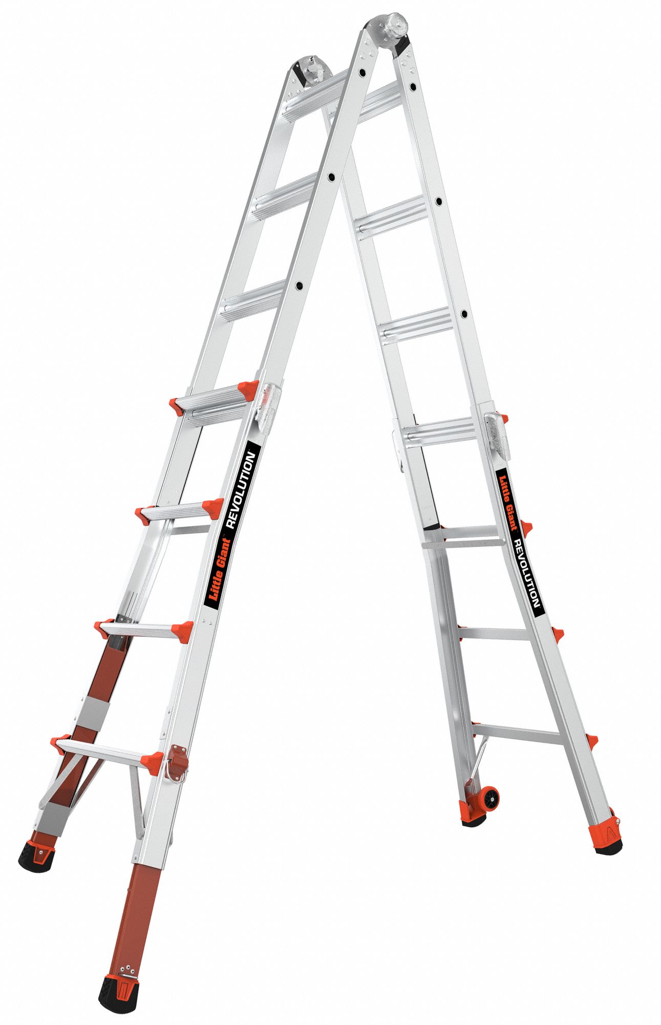 LITTLE GIANT 17 ft Aluminum Multipurpose Ladder, 300 lb Load Capacity