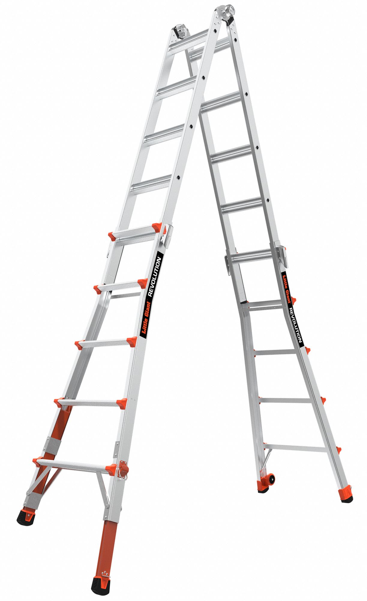 LITTLE GIANT Multipurpose Ladder 19 ft Extended Ladder Ht, 5 to 9 ft