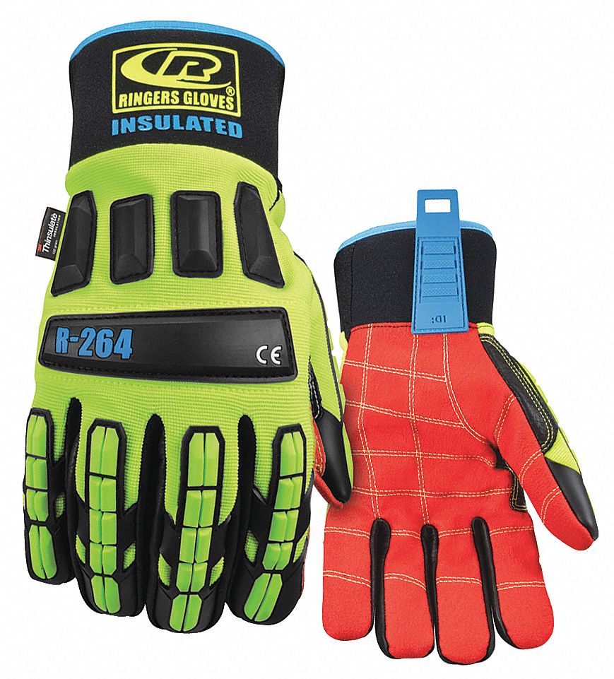 Impact Resistant Gloves, 1 PR Grainger