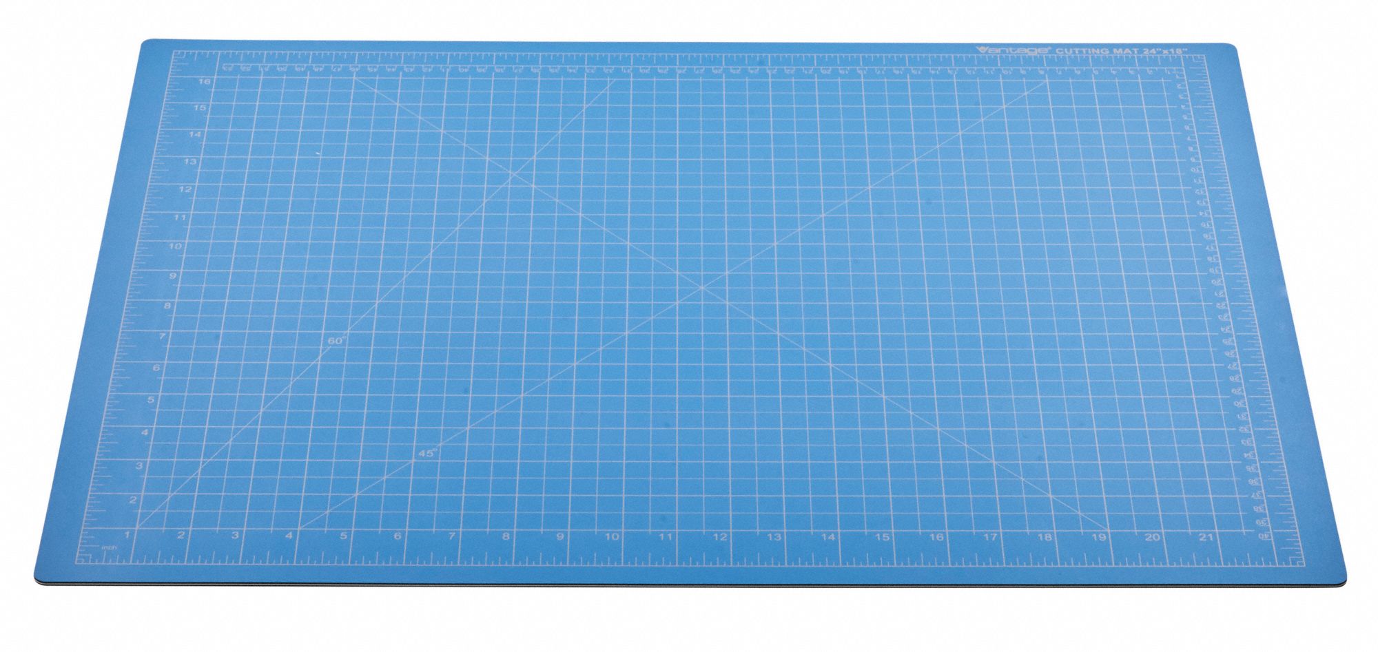 VANTAGE Cutting Mat, 24x18 in, Blue 36GN8310692 Grainger