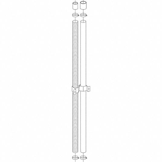 EMPIRE, Vent Extension Kit, 4LFZ5/4LFZ6 4LGA4/4LGA5, Vent Extension Kit 36H056DVE2 Grainger