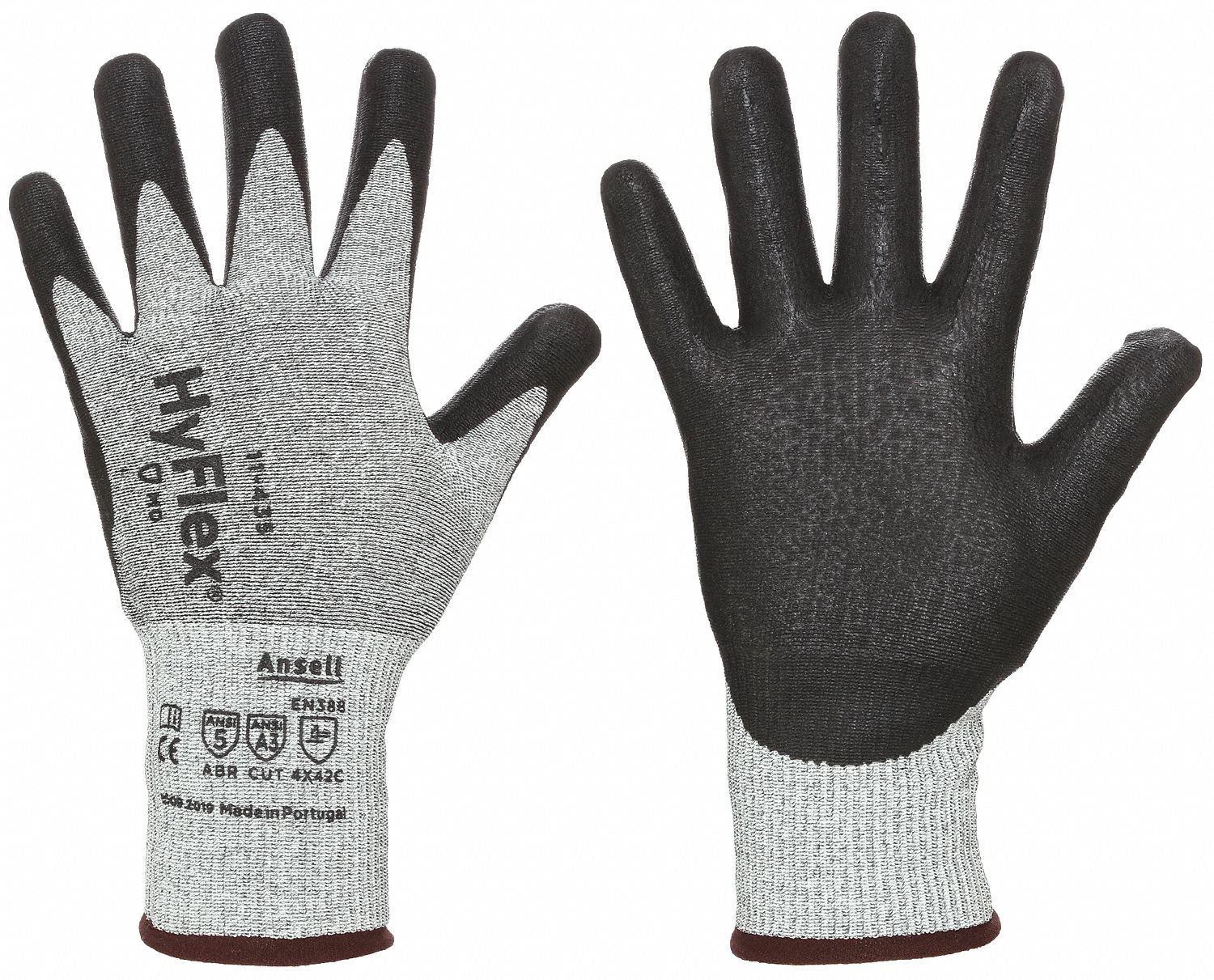 Resistant Gloves, Black/Gray,