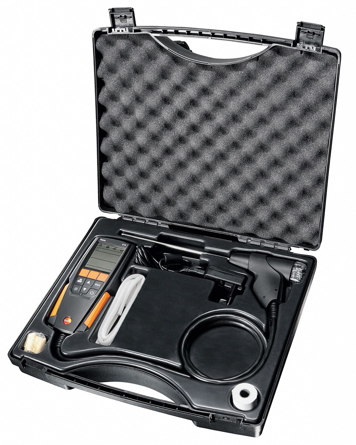 TESTO, Included, 0 ppm to 4,000 ppm, Combustion Analyzer Kit - 36H452 ...