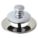 DRAIN STOPPER: 2⅞ IN OVERALL DIA, 2⅞ IN FITS MAX DRAIN SIZE, PUSH AND PULL, CHROME, TUB