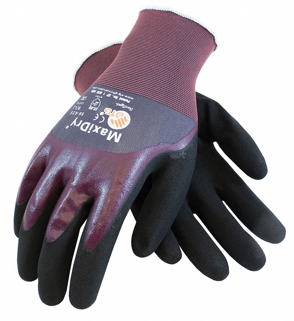 PRP MAXIDRY ULTRA LIGHTWEIGHT GLOVES, L, ANSI/ISEA ABRASION LEVEL