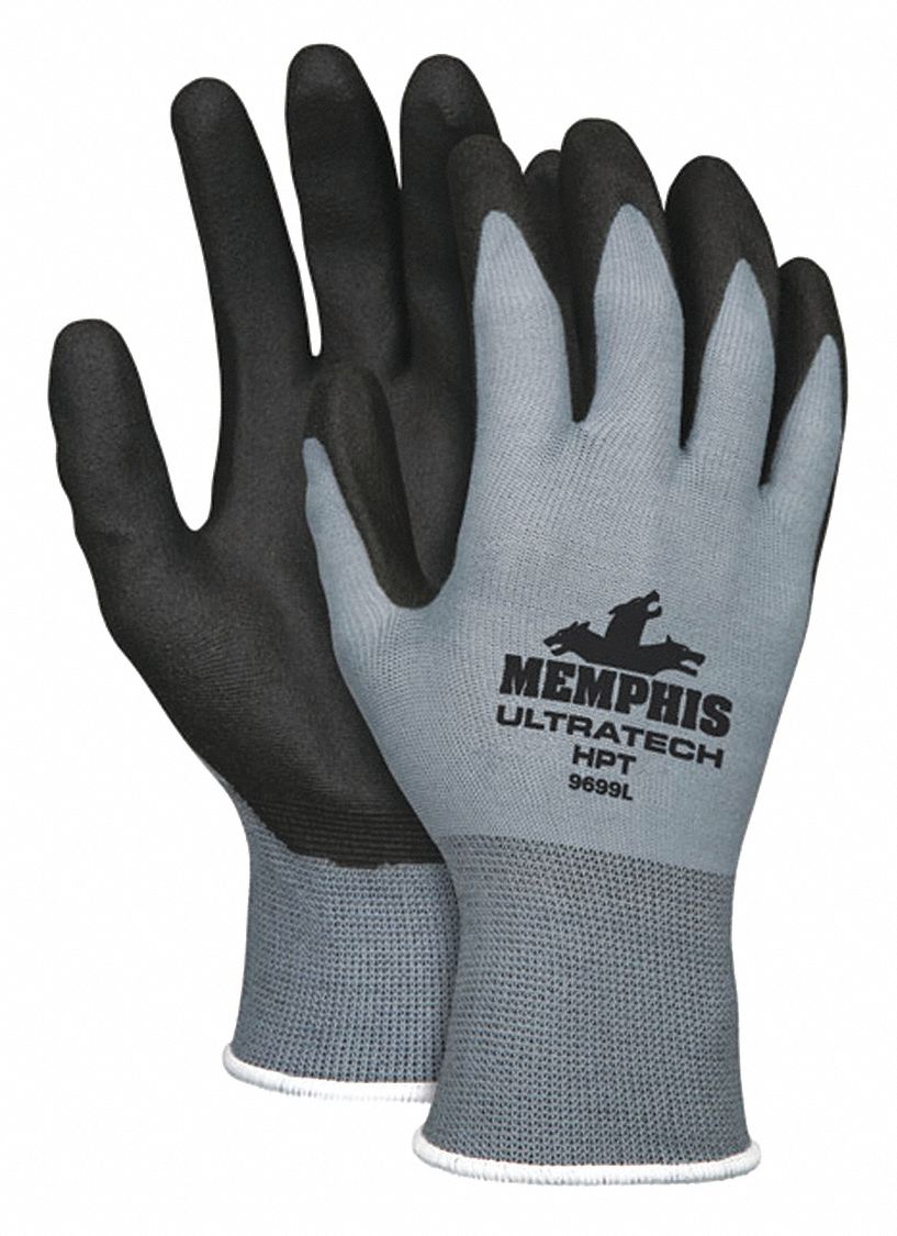 MCR SAFETY PVC, Coated Gloves, L, 4 