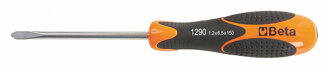 SCREWDRIVER, 7 1/4 IN OVERALL LENGTH, SLOTTED, ROUND