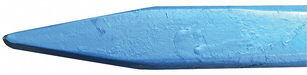 Wedge Point Pry Bar: Point/Wedge End, 48 in Overall Lg, 1 1/8 in Bar Wd, 1 1/8 in End Wd, T No