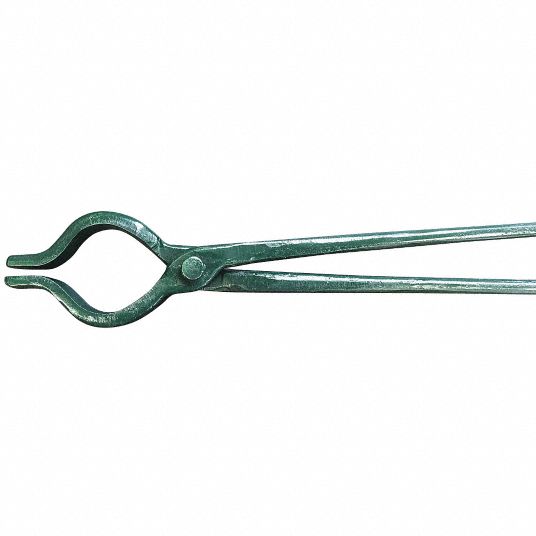 Simond Store 24 inch Blacksmith Tong Foundry Hinged Metal Tongs for Clay Graphite and Graphite Crucibles, Size: Small