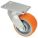 KINGPINLESS PLATE CASTER, 6 IN WHEEL DIAMETER, 2000 LB, 7½ IN MOUNTING H, FIRM