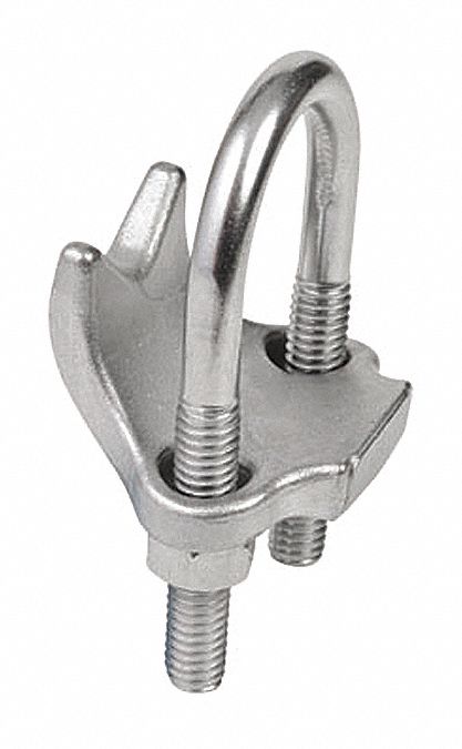 316 Stainless Steel, 1 1/2 in Trade Size, Right Angle Clamp