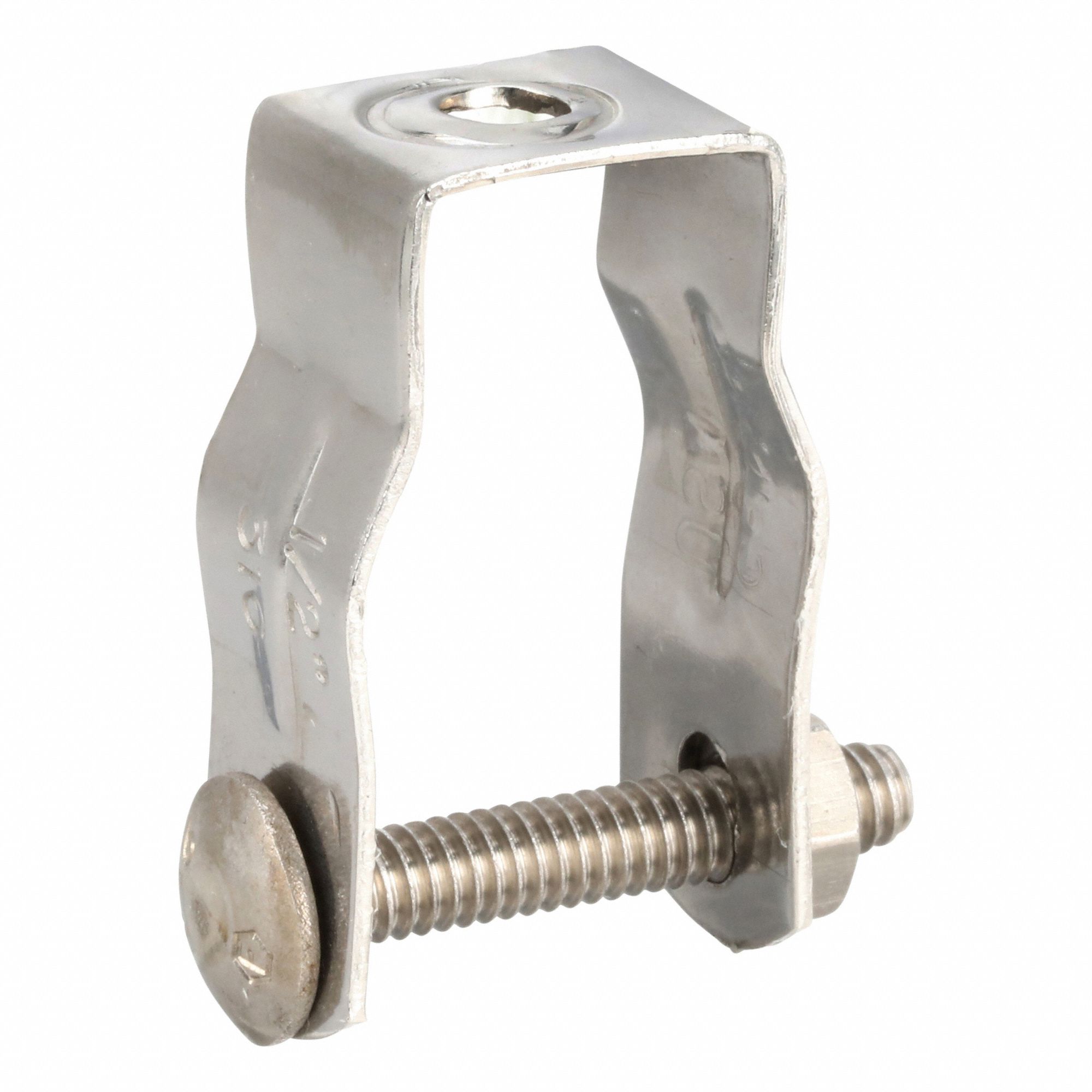 Conduit & Cable Hanger - Screw-On: 1/2 in Trade Size, 7/8 in, Stainless Steel, S60500MH00