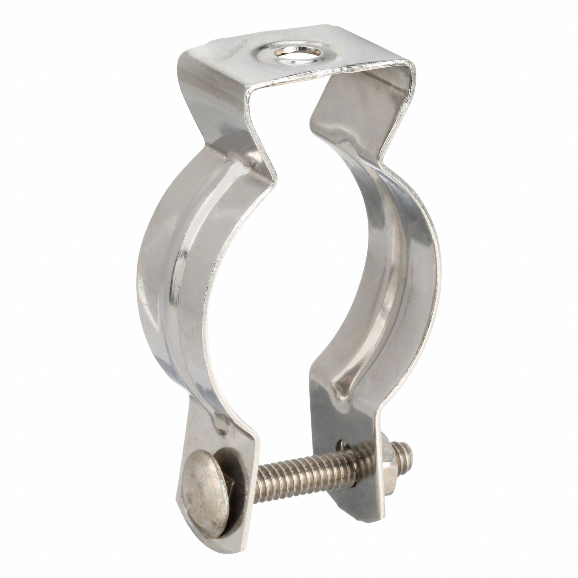 Conduit & Cable Hanger - Screw-On: 1 1/4 in Trade Size, 1 3/8 in, Stainless Steel, S61200MH00