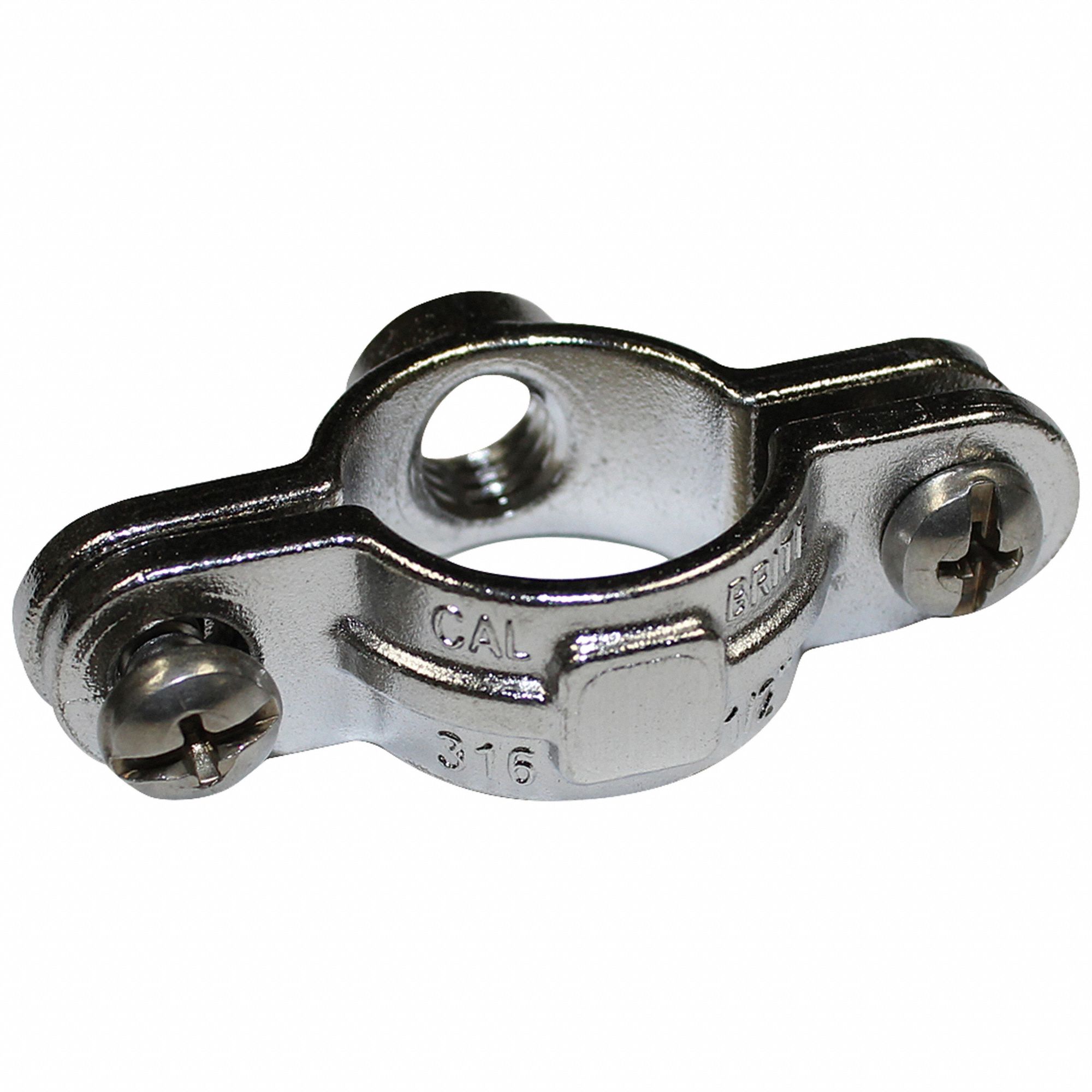 CALBRITE Conduit Clamp, Conduit Clamps, Stainless Steel, 3/4 in