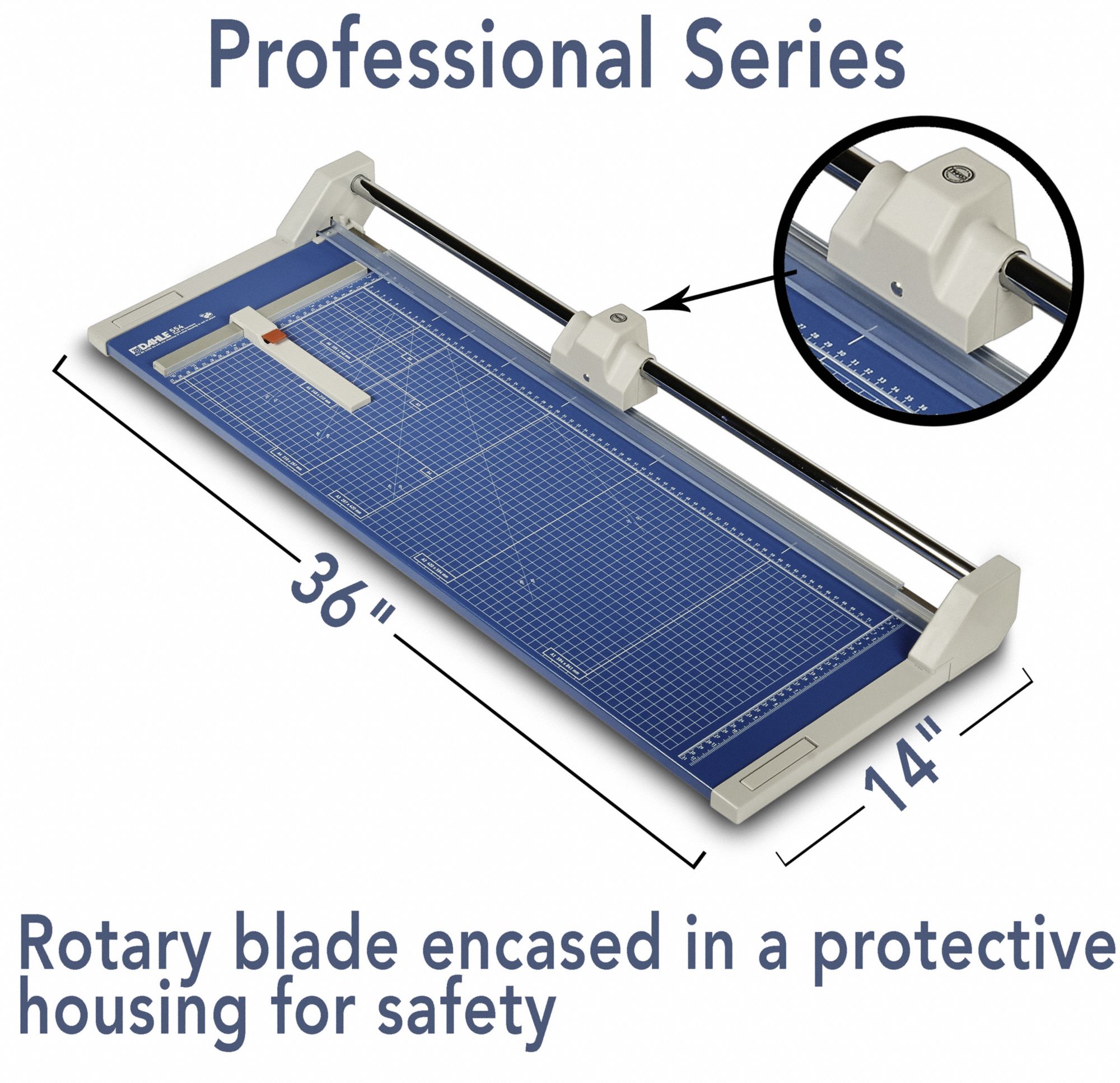 DAHLE Rolling Blade Countertop Paper Trimmers: Professional, 28 3/8 in ...