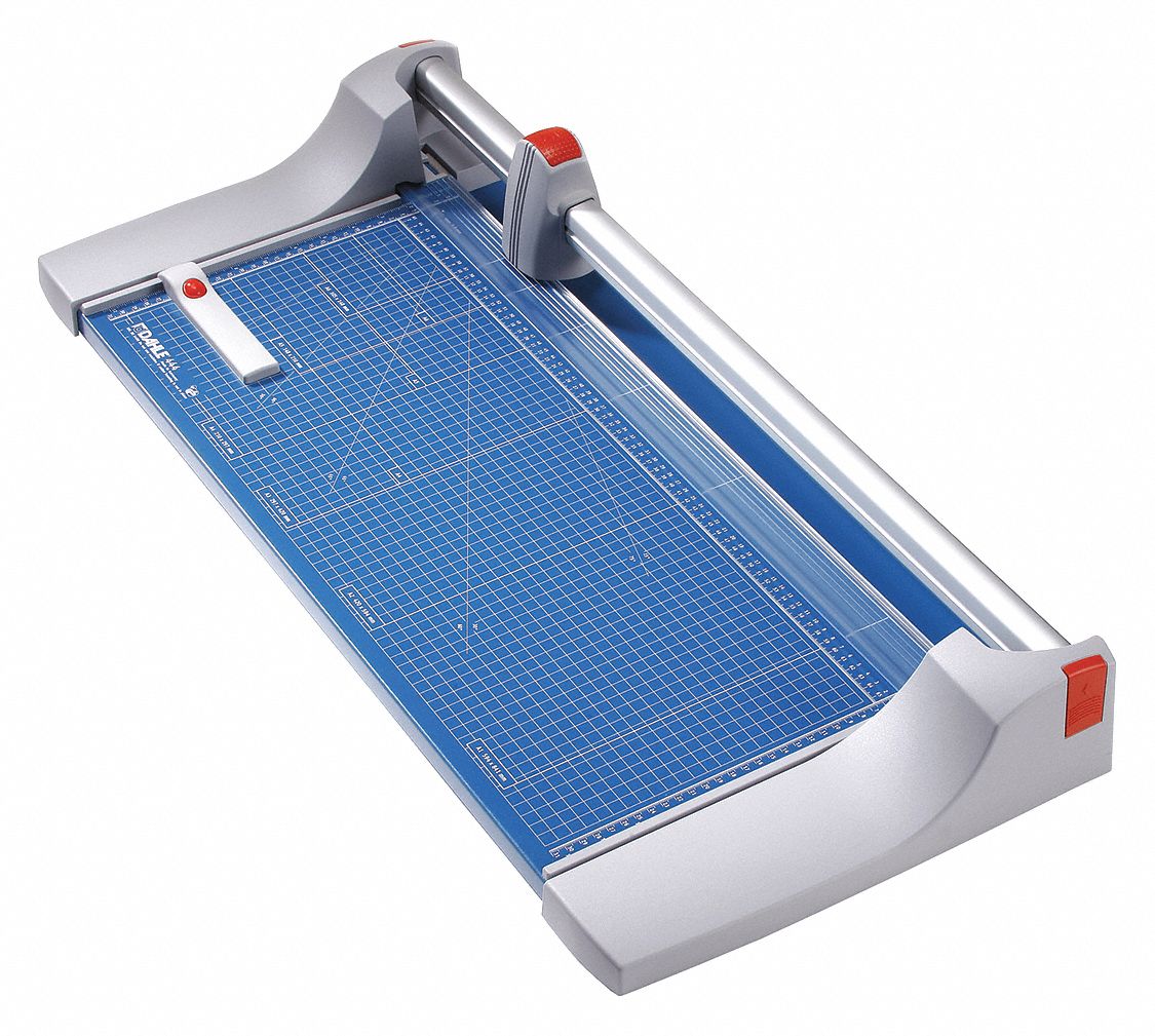 Rolling Blade Countertop Paper Trimmers: Premium, 26 3/8 in Cutting Lg, 25 Sheet Capacity