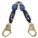 NANO-LOK SELF-RETRACTING LIFELINE, CSA, 2 LEGS, REBAR HOOK, 420 LB CAP, BLUE/BLACK, 6 FT, STEEL