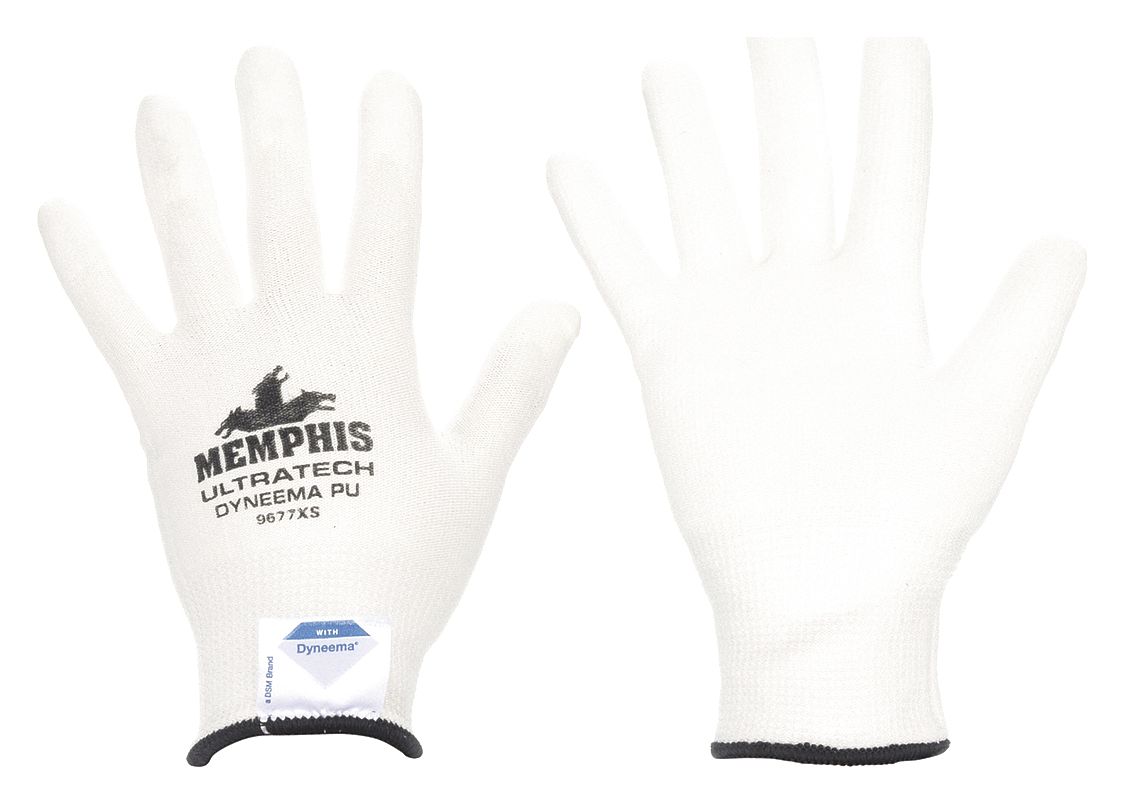 COATED GLOVES, XS (6), ANSI CUT LEVEL A3, DIPPED PALM, PUR, SMOOTH