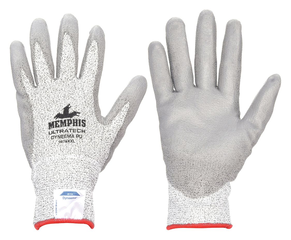 9676 GANTS CUT PRO,TP,NIVEAU D'ABRASION ANSI/ISEA 6,GRY,PU,TRICOT SANS COUTURE,DYNEEMA