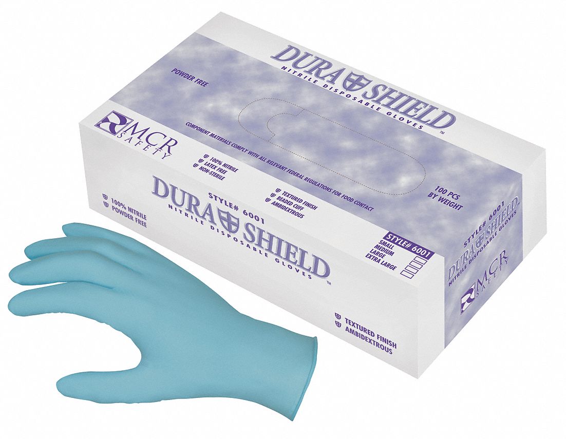 DISPOSABLE GLOVES, FOOD-GRADE, S (7), 4 MIL, POWDER-FREE, NITRILE, 100 PK