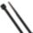 CABLE TIE, 4 IN L, 1 IN MAX BUNDLE, 0.1 IN W, BLACK, 100 PK