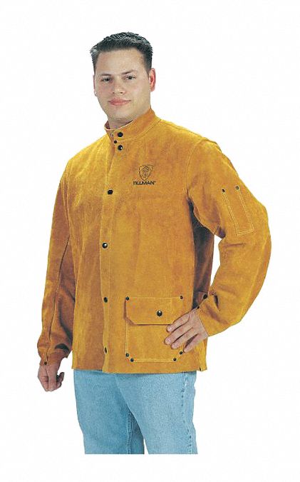 90's TILLMAN “WELDING COTTON LEATHER SLEEVE JACKET” | OLDROOKIE