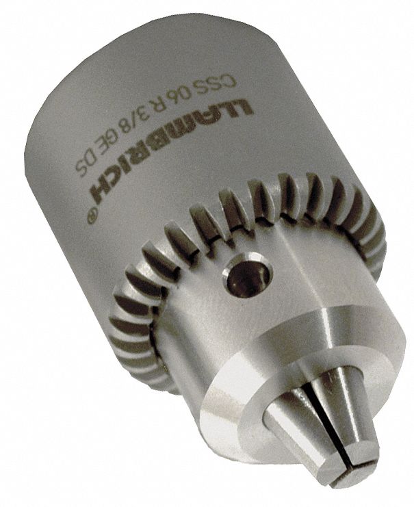 Drill Chuck: 5/16"-24, 1/64 in to 5/32 in Capacity, K0M Key, SS, Ball Bearing