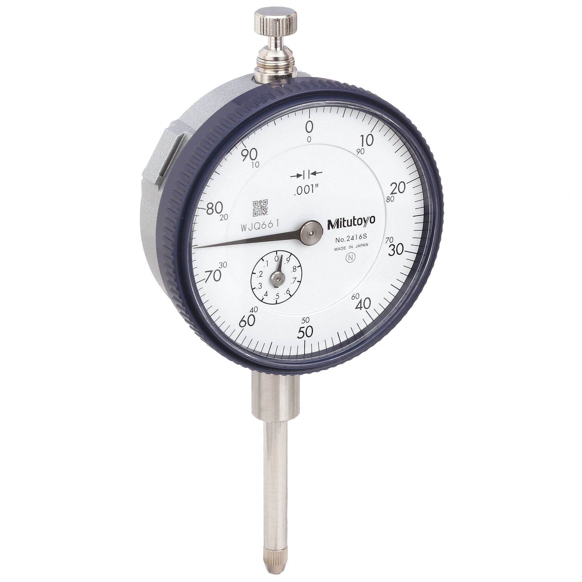 MITUTOYO, 0 in to 1 in Range, Continuous Reading, Dial Indicator Lug Back 36J6912416ACAL