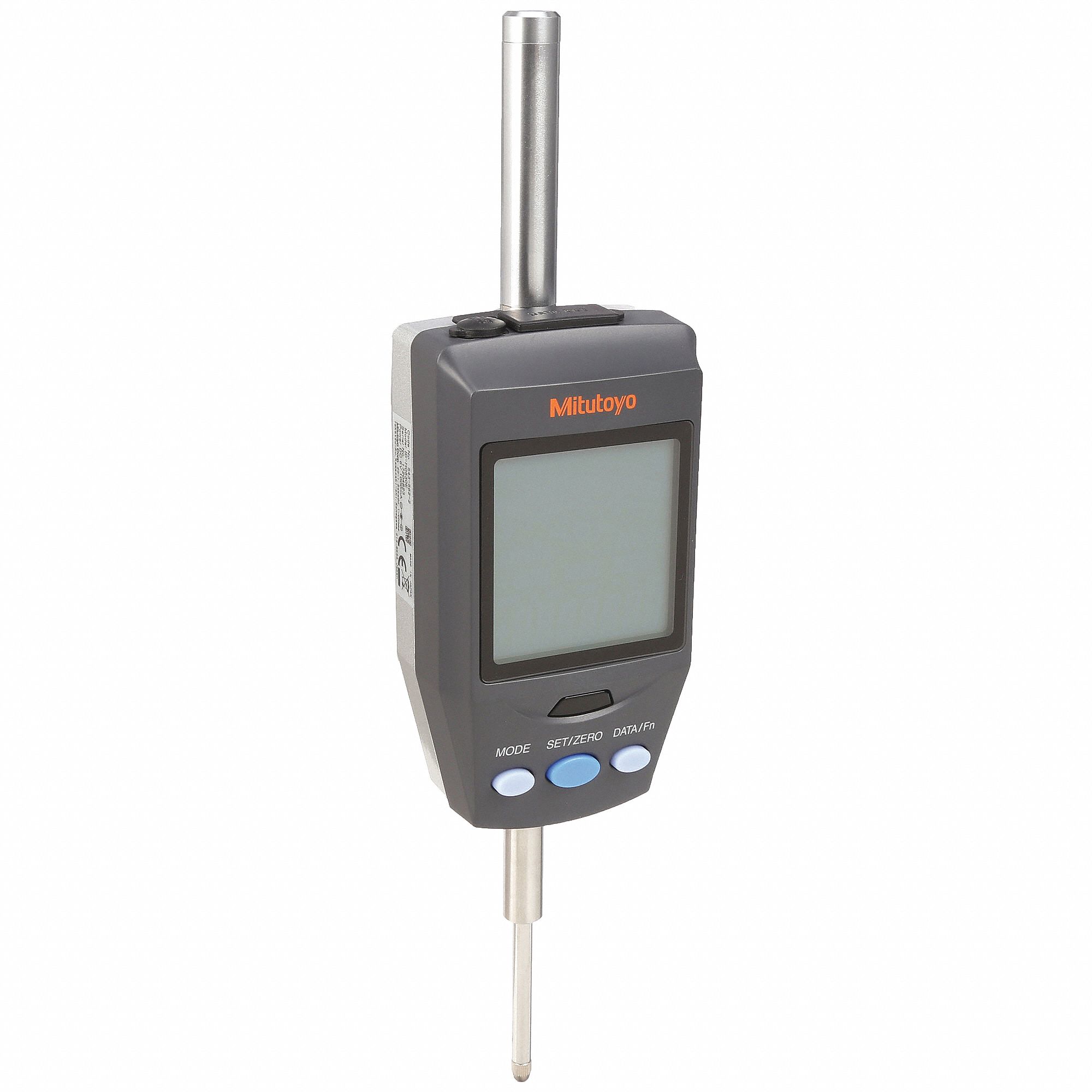 Backlit Digital Indicator: 0 in to 1.2 in /0 mm to 30.4 mm, Inch/Metric, 0.0015 mm Accuracy