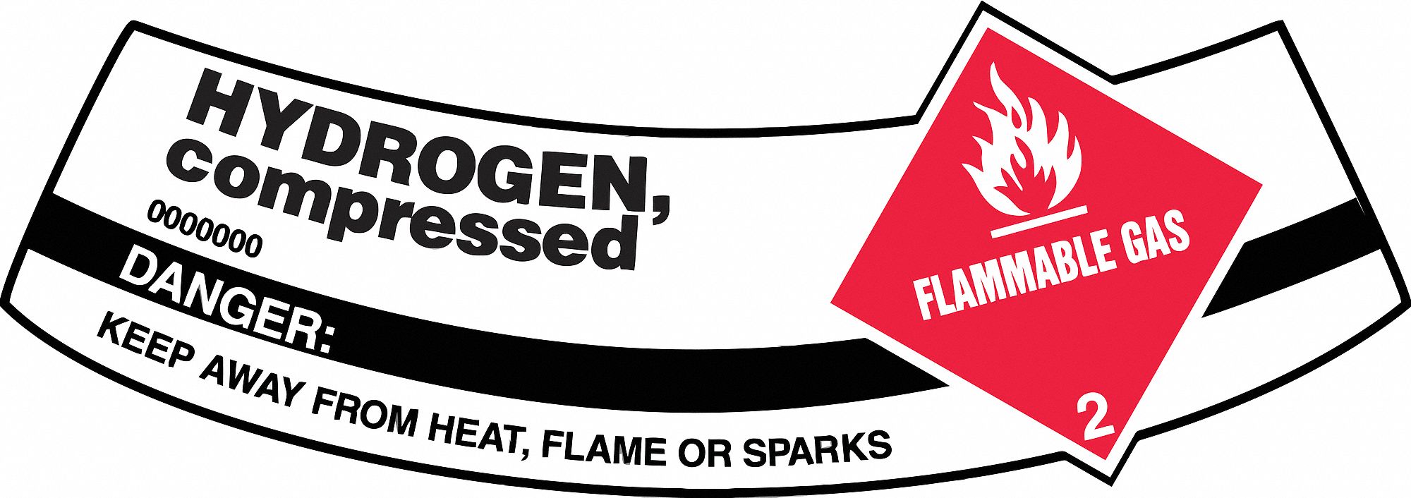 Cylinder Label, 2 in x 5 1/4 in, Vinyl