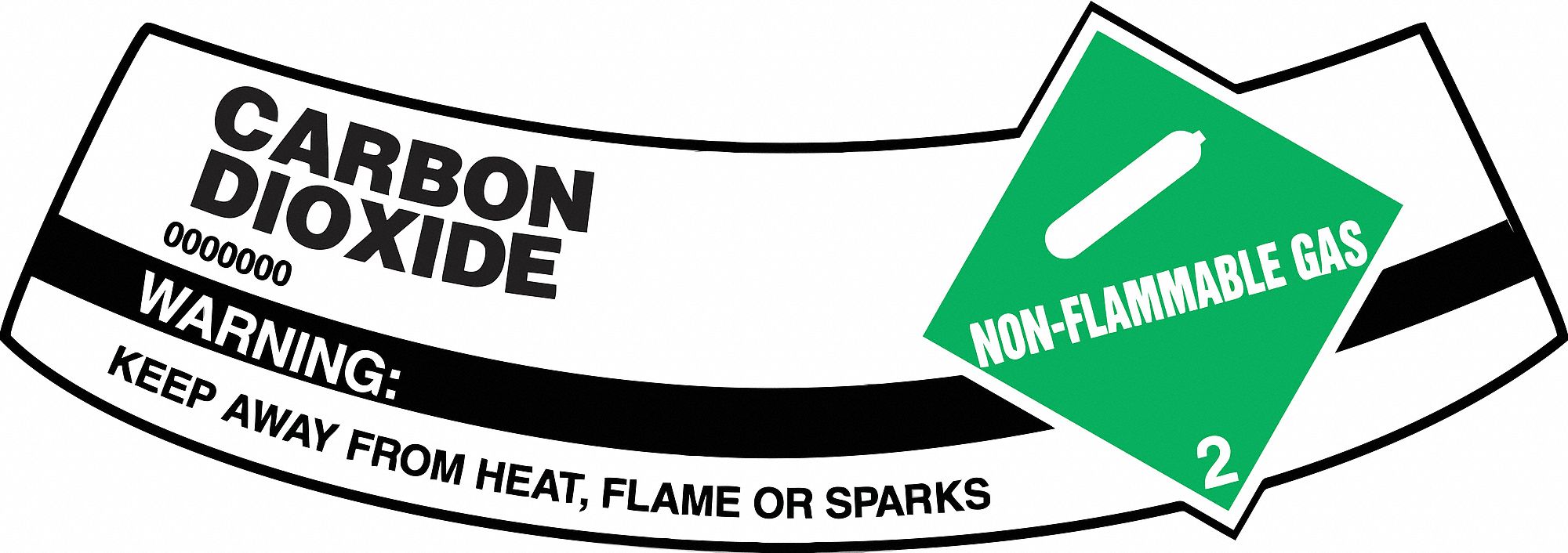 ACCUFORM Cylinder Label, Sign Format Other Format 36J770MCSLCAG Grainger