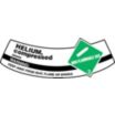 Arch Helium Compressed Non-Flammable Gas Warning Keep Away From Heat, Flame Or Sparks Cylinder Labels
