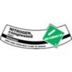 Arch Nitrogen Compressed Non-Flammable Warning Keep Away From Heat, Flame Or Sparks Cylinder Labels