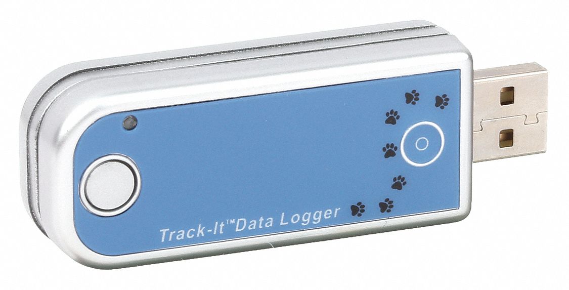 Data Logger: 185°F, 85°C, 5396-0103, Temp, USB, Splashproof Protective Cover, Windows