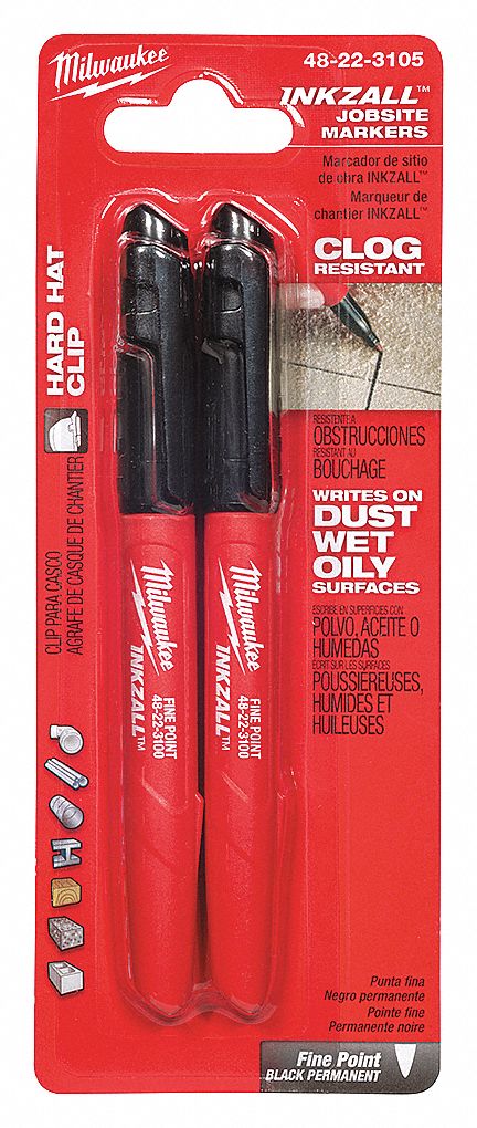 MARKER BLACK 2PK FINE