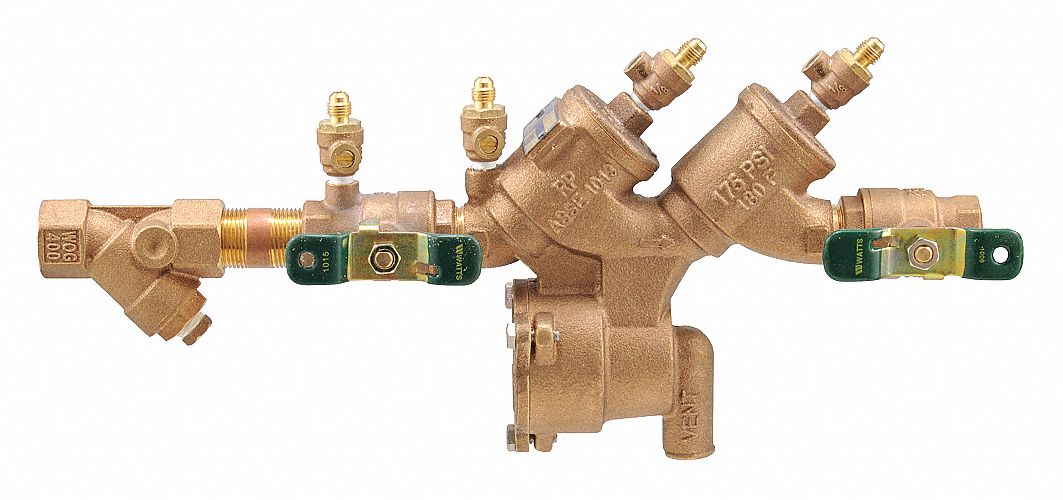 WATTS, Std Configuration, Bronze, Reduced Pressure Zone Assembly
