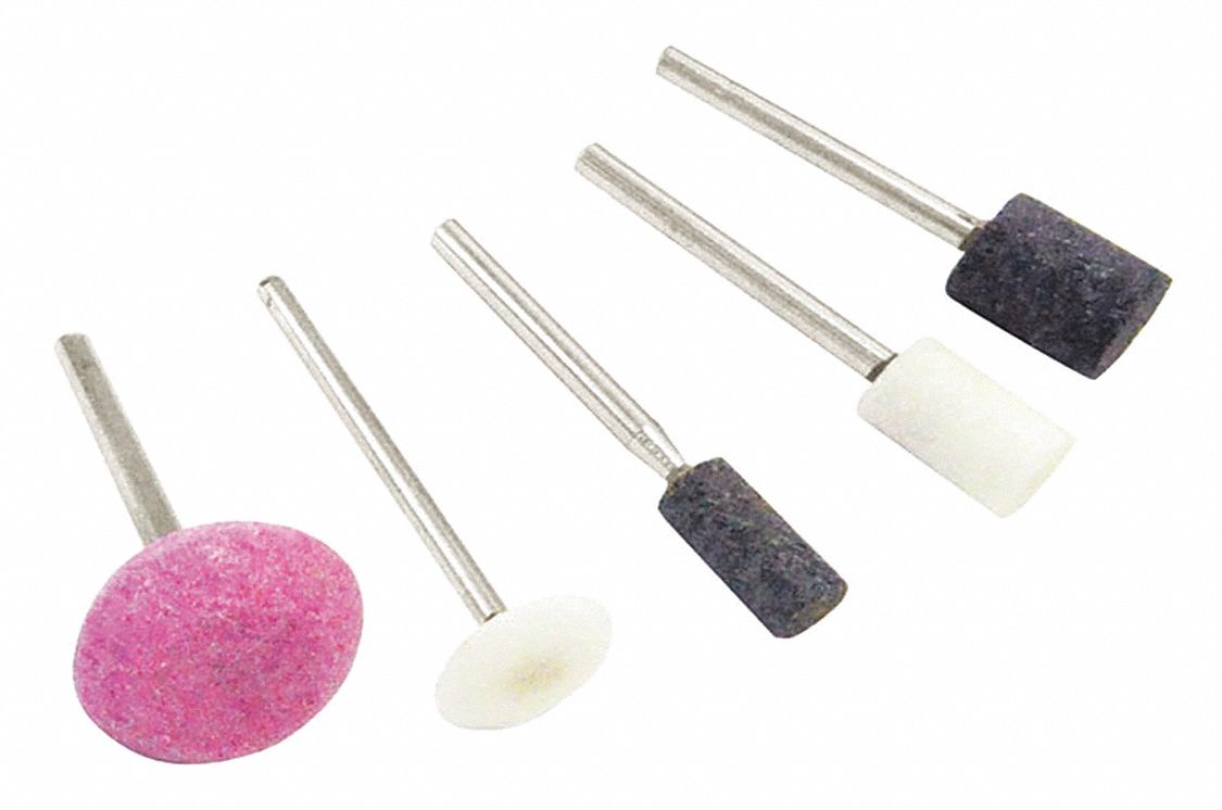 EAZYPOWER Abrasive Point Set, Ball; Cylinder; Disc, Mounted 36JF12