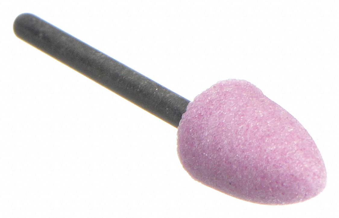 Abrasive Point: Cone, 1/4 in Head Wd, 5/8 in Head Lg, 1 Pieces, Aluminum Oxide