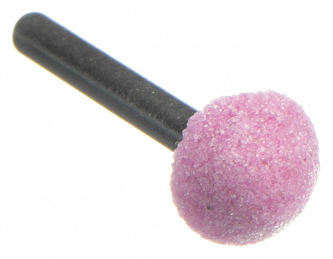Abrasive Point: Tapered, 3/8 in Head Wd, 1/4 in Head Lg, 1 Pieces, Aluminum Oxide