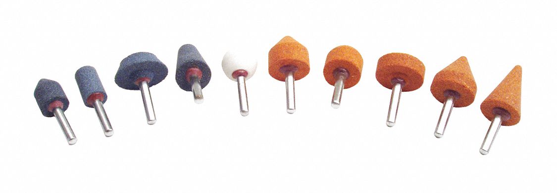 AbrasivePointSet Cone Cylinder 10pcs